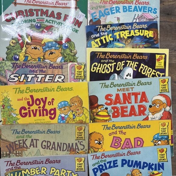 Vintage Berenstain Bears Book LOT 16 Children's Softcover Books + Activity Book - Picture 4 of 11